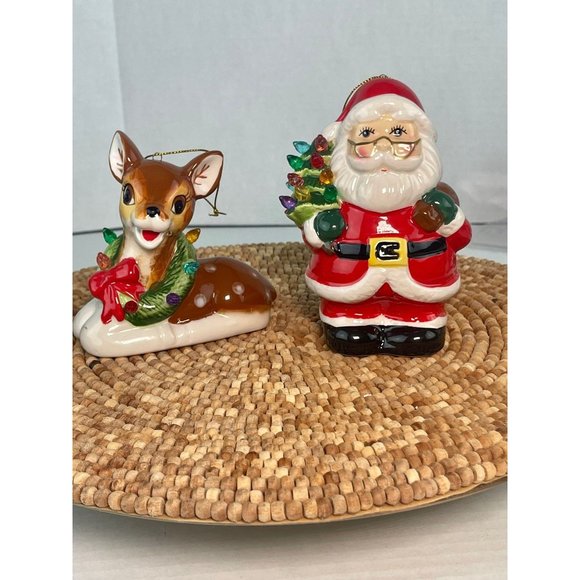 Mr. Christmas Santa and Reindeer Light-Up Set, Mister Christmas Retro Lite Up - Picture 2 of 10